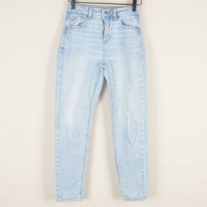 American Eagle Strigid Light Wash Blue Mom Jeans Womens 000 Short / XXS